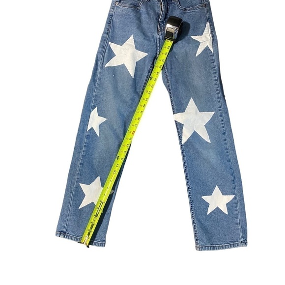 Jag Western Glove Works Women’s Star Jeans Size 2 Light Wash Wide Leg Boho - Picture 7 of 16